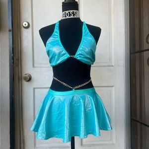 Blue Dancewear Outfit